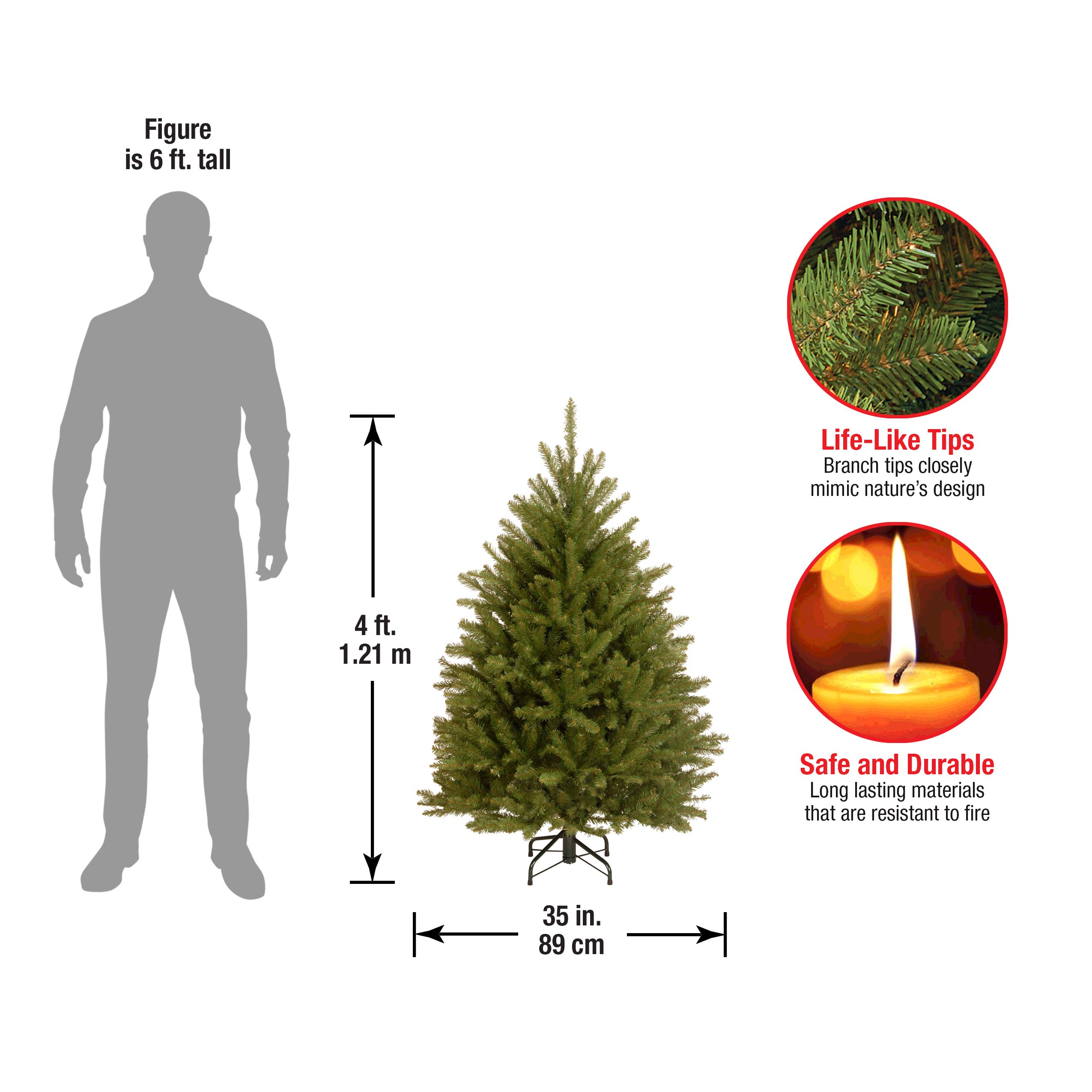 National Tree Company 4 Ft Artificial Mini Christmas Tree